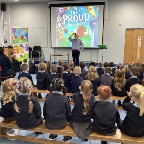 We met a children's author during National Story Telling Week!
