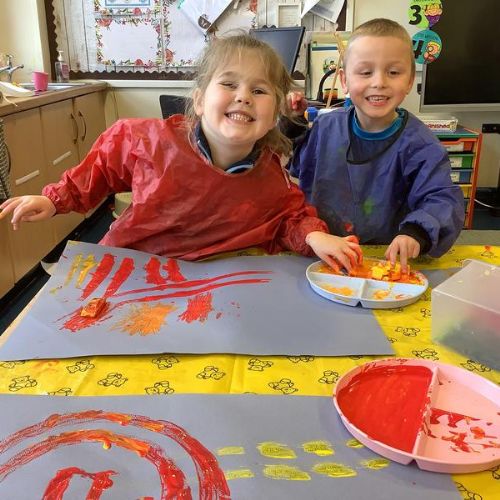 Enjoying our creative play!