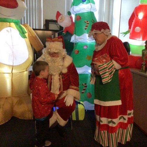Meeting Santa and Mrs Claus!