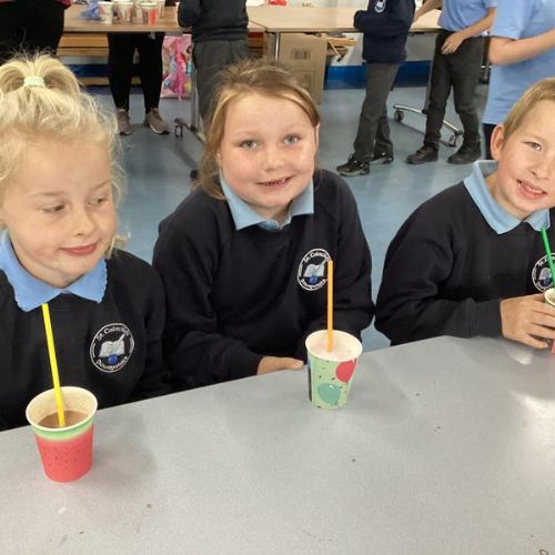 Thank you PTFA for our delicious milkshakes for 50p Friday!