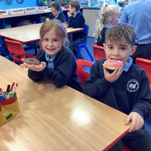 Thank you PTFA for our delicious donuts for 50p Friday!