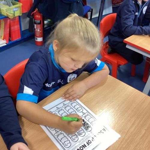 P4A took part in lots of practical learning activities to identify common and proper nouns!