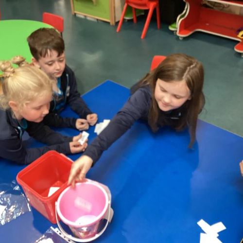 P4A have been revising their knowledge of single letter sounds to sort real and nonsense words!