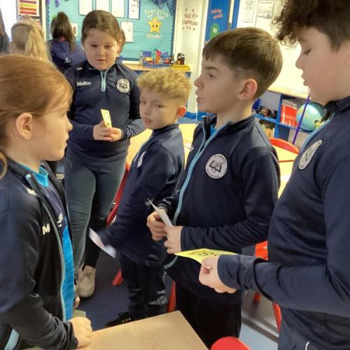 P4A took part in some exciting group work to discuss their novel, 'Fantastic Mr Fox'
