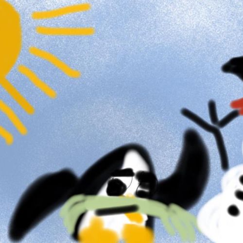 Polar animal digital painting