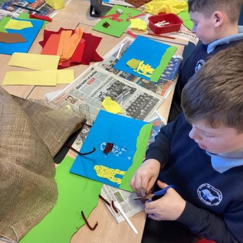 Exploring fairy tale settings with a range of textures
