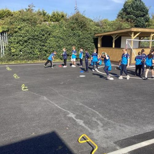 The children focused on improving their agility, balance and running techniques this week in PE.
