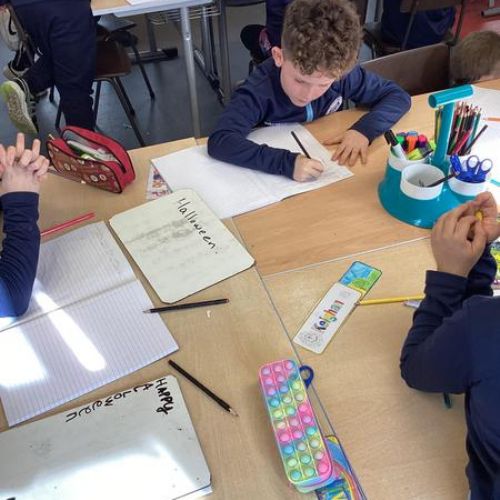 We celebrated National Poetry Day in P5B this week, we created our own acrostic poem on a specific theme!