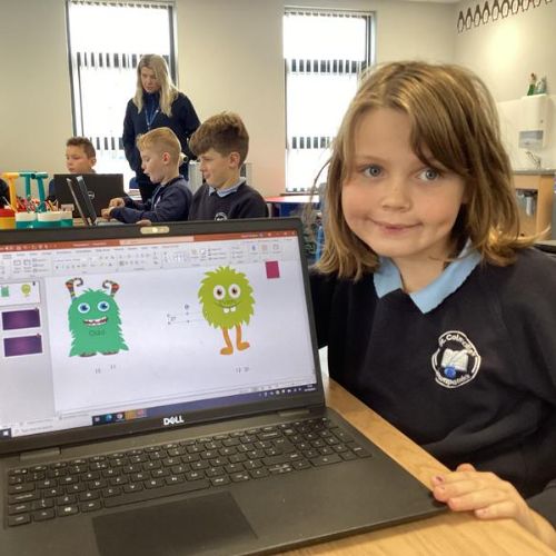 To continue our work on odd and even numbers, we created odd and even monsters to help us sort out the numbers.