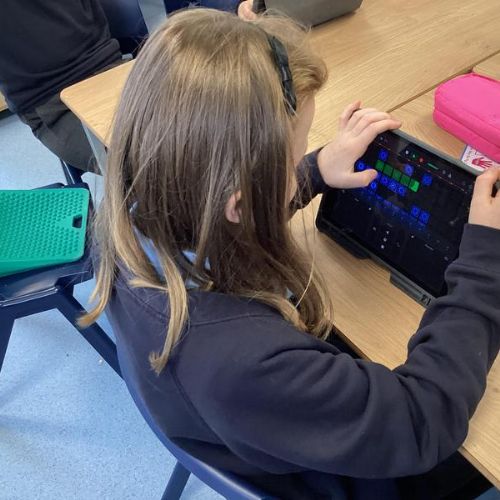 We used GarageBand to look at how we can use a range of instruments to compose a song related to fairytales.