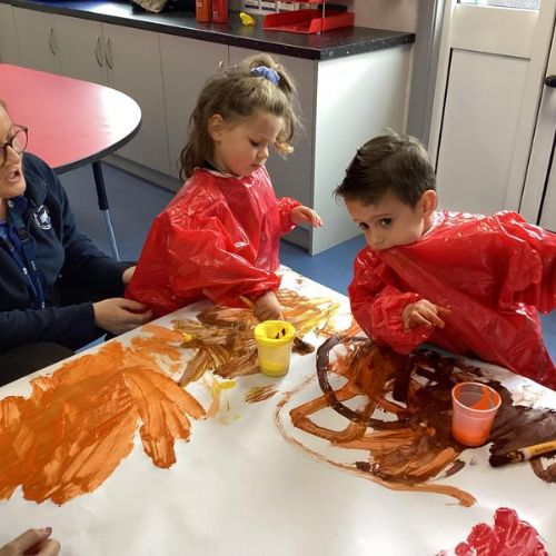Week beginning 23rd September: we are learning to paint using autumn colours