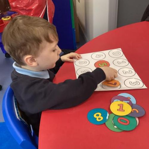 We are learning to count and and sequence numbers to 10