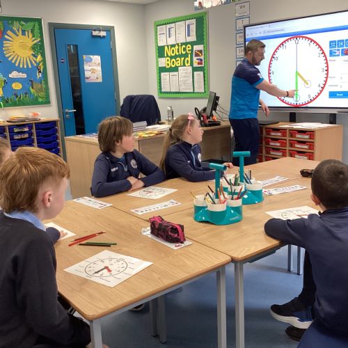 Understanding how to tell common times using an analogue clock.