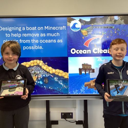 Create a boat that can help to clean up all the plastic waste in our oceans.