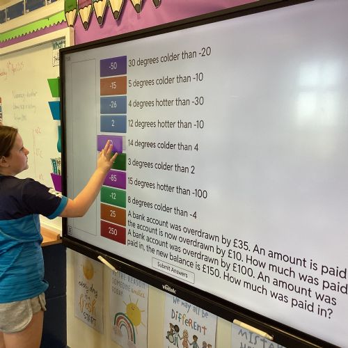 WALT solve problems involving negative numbers.