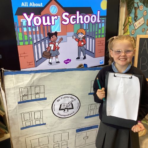 🏫P2 create a playhouse model of St Colmcille's! 🏫