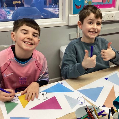 Making Triangles & Identifying Angles