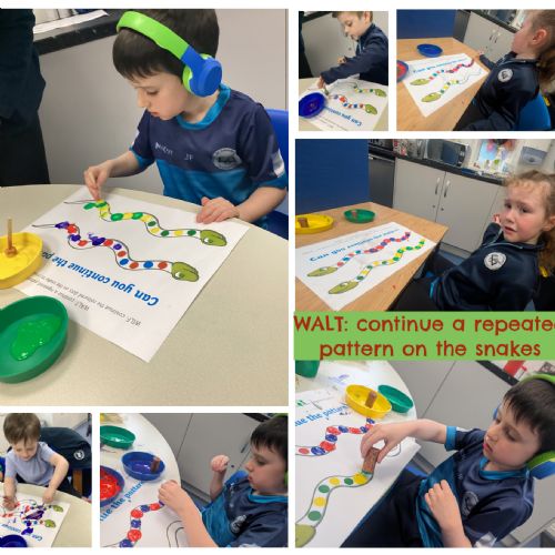 Continuing repeated patterns