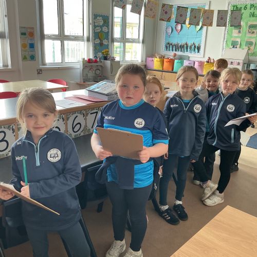 Column addition scavenger hunt