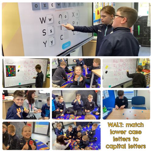 Matching capital letters to lower-case letters